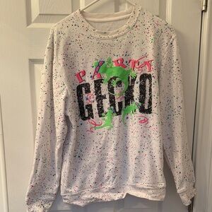 Gecko Hawaii Crewneck Sweater - Men’s Small - Glow in the Dark!